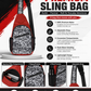 Trendy Urban Graffiti Chest Bag - Sling Satchel for Urban Adventures, Cross Body Sling Bag, Chest Bag, Crossbody Backpack, Travel Bag