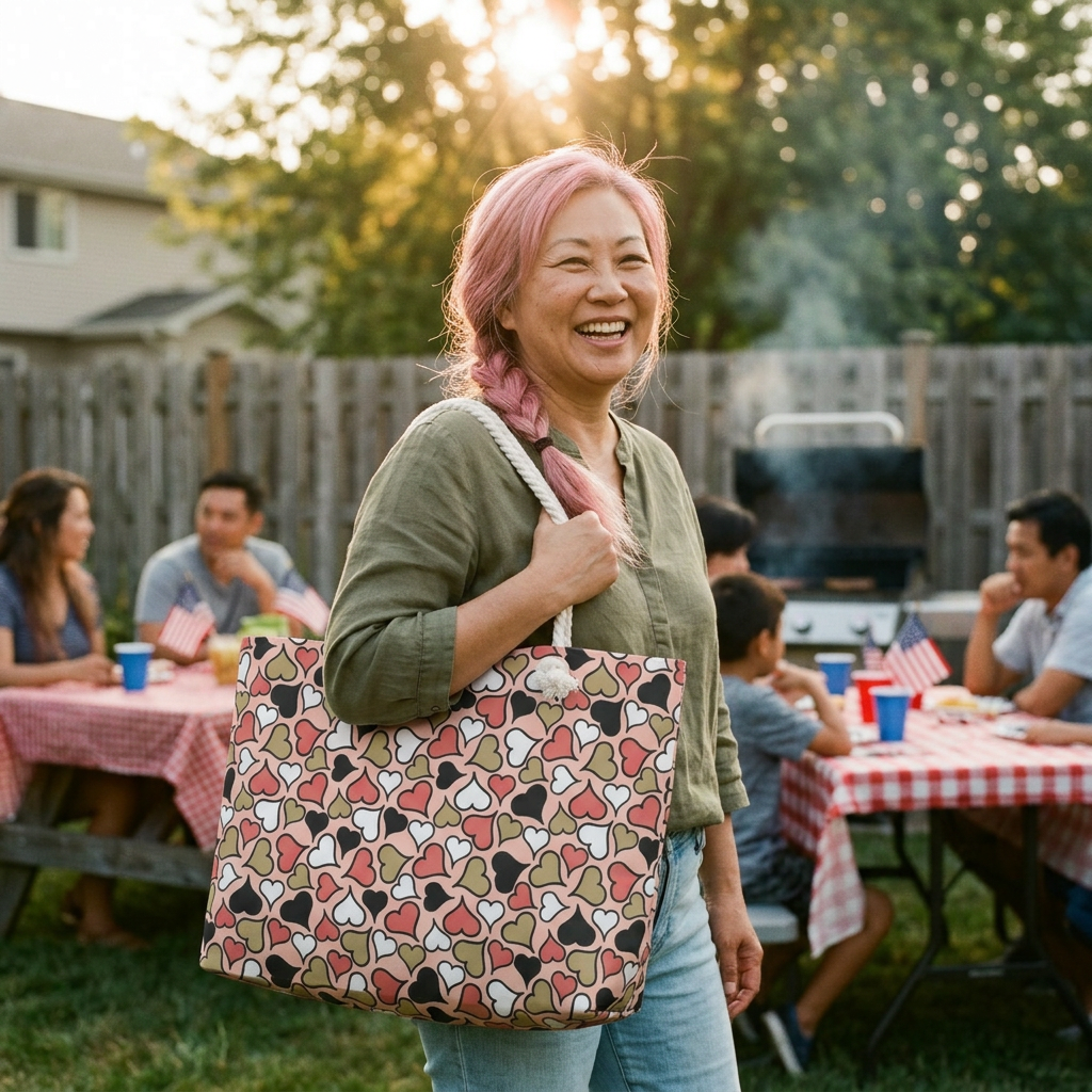 Heart Pattern Weekender Bag for Travel & Getaways