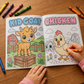 Farm Animals Coloring Book — Personalized Kids' Activity Book (Ages 4-8)