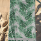 Tropical Bliss Grey Beach Towel