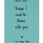 Personalized Dear Mum/Dad/Sister/Friend Engraved Vegan Leather Journal — "Things I Wish to Share with You" Memorial Gift