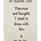 Personalized Dear Mum/Dad/Sister/Friend Engraved Vegan Leather Journal — "Things I Wish to Share with You" Memorial Gift
