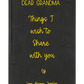 Personalized Dear Mum/Dad/Sister/Friend Engraved Vegan Leather Journal — "Things I Wish to Share with You" Memorial Gift