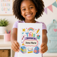 Personalized Kids Hardcover Notebook — "This Belongs to [Name]" Cute School Notebook/Back to School