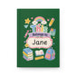 Personalized Kids Green Hardcover Notebook — "This Belongs to [Name]" Cute School Notebook/Back to School
