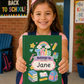 Personalized Kids Green Hardcover Notebook — "This Belongs to [Name]" Cute School Notebook/Back to School