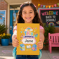 Personalized Kids Yellow Hardcover Notebook — "This Belongs to [Name]" Cute School Notebook/Back to School.