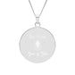 Round Bee Photo Pendant Necklace – “Be Mine” Engraved Gift