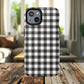 Black and White Gingham Phone Case, Tough Magnetic Cases, Stylish Phone Cover, Gift for Her, Trendy Phone Accessory, Checkered Print