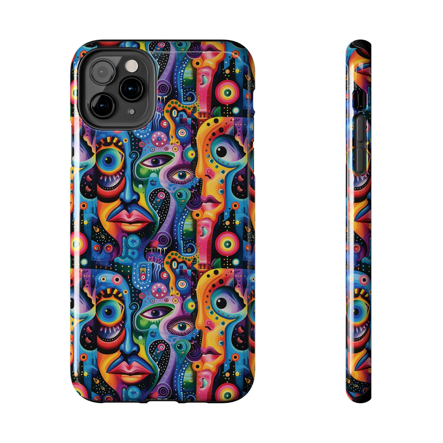 Psychedelic Visions Vibrant Art iPhone and Samsung Phone Case - Stylish Tough Case for Artists & Creatives.