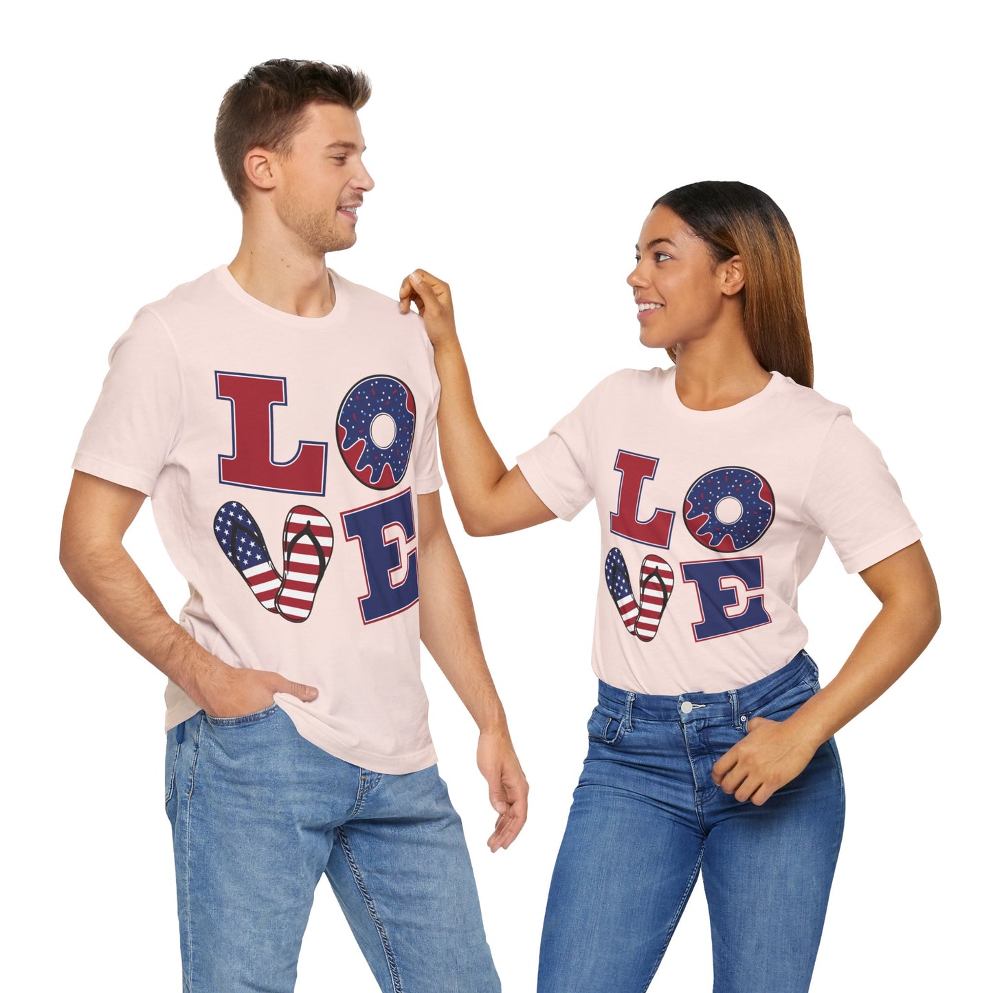 Patriotic Love Unisex Jersey Short Sleeve Tee