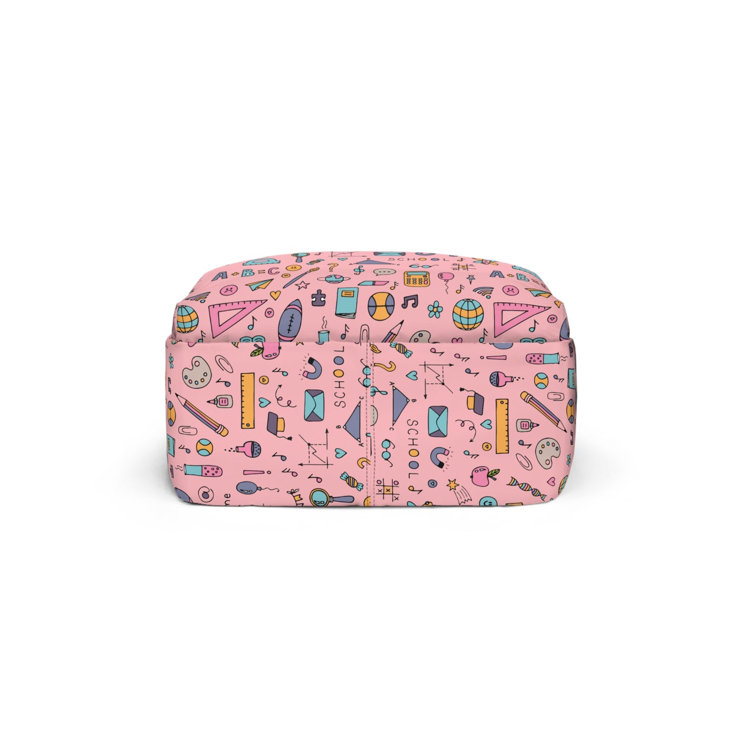 Personalized Pink Chalkboard Chic Composition Book Inspired Colorful Kids' Backpack, School Bag, Fun Pattern Backpack, Cute Child's Rucksack, Composition Backpack, Unique School Supplies