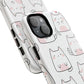 Cute Kawaii Cat Tough Magnetic iPhone Case, Cute Cat Lover Gift, Kawaii iPhone Cover, Tough iPhone Case, Unique Pet Themed Accessory,