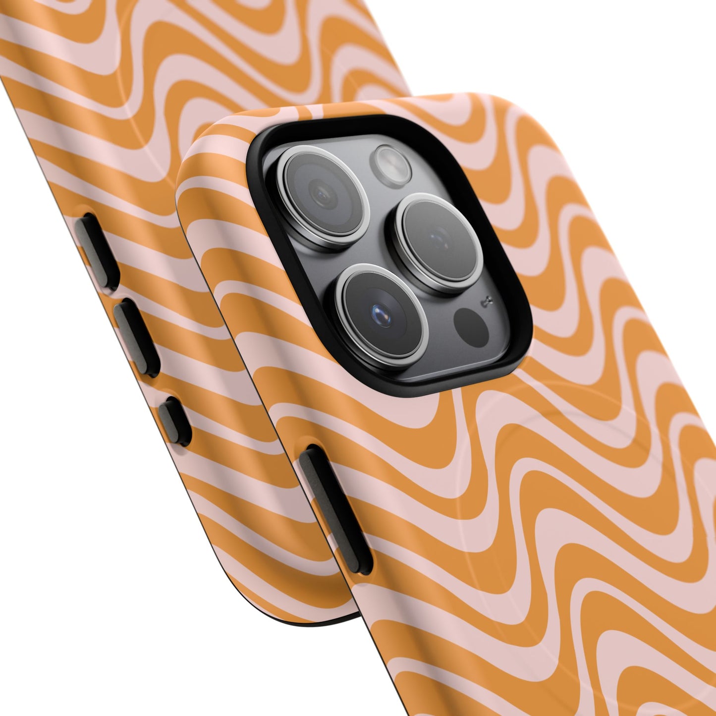 Stylish Tough Magnetic Case for Your iPhone - Trendy Wave Design, Durable Protector, Gift for Her, Cool Tech Accessory, Unique iPhone Cover, Magsafe iPhone Cover.