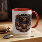 4th of July Eagle Coffee Mug — Patriotic American Flag Accent Mug (11/15oz)