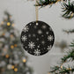 Snowflake Elegance Ceramic Ornaments (1pcs, 5pcs, 10pcs, 20pcs)