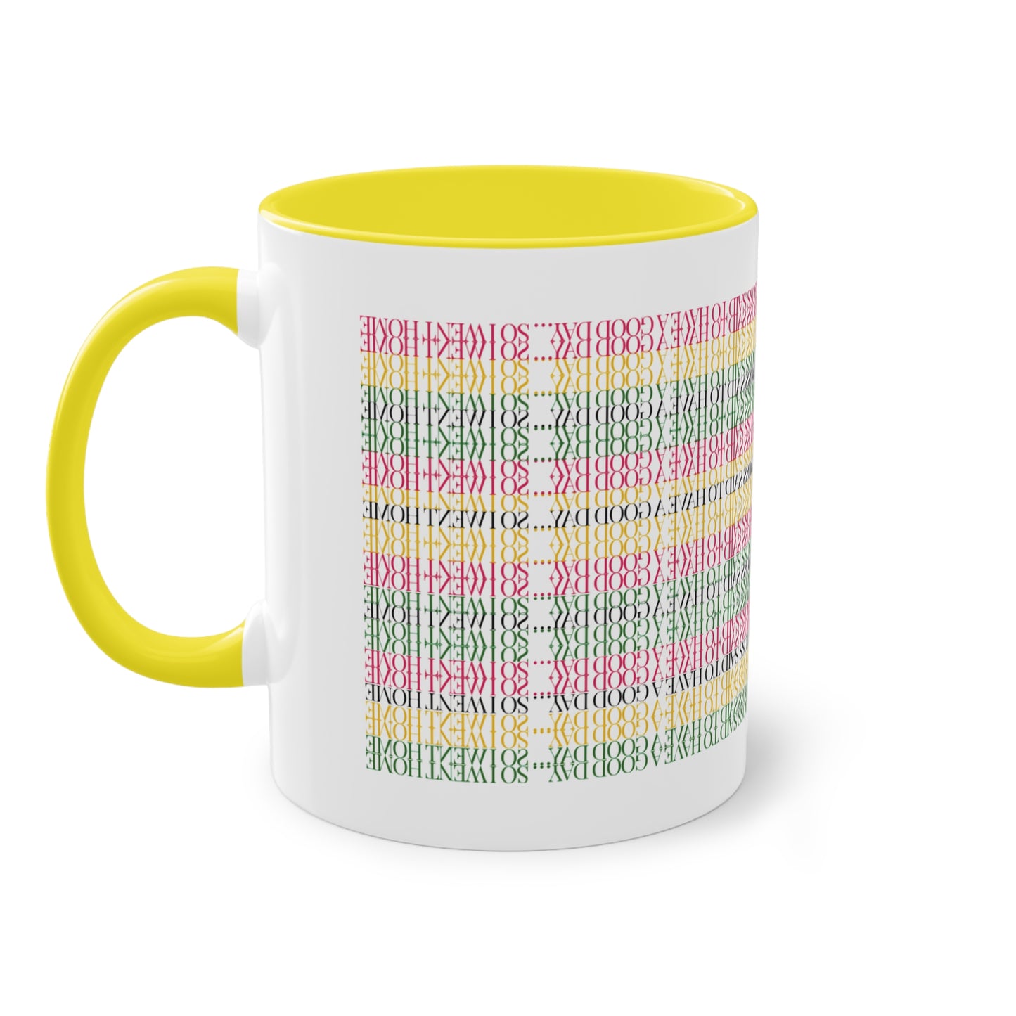 Two Tone Funny Hidden Message Mug - “My Boss said to have a good day… so I went home.”- Viral Optical Illusion Mug - Secret Sarcastic Work Message - Dishwasher Safe, Unique Gifts for Coffee Lovers, Home & Office Decor, Holiday Present.