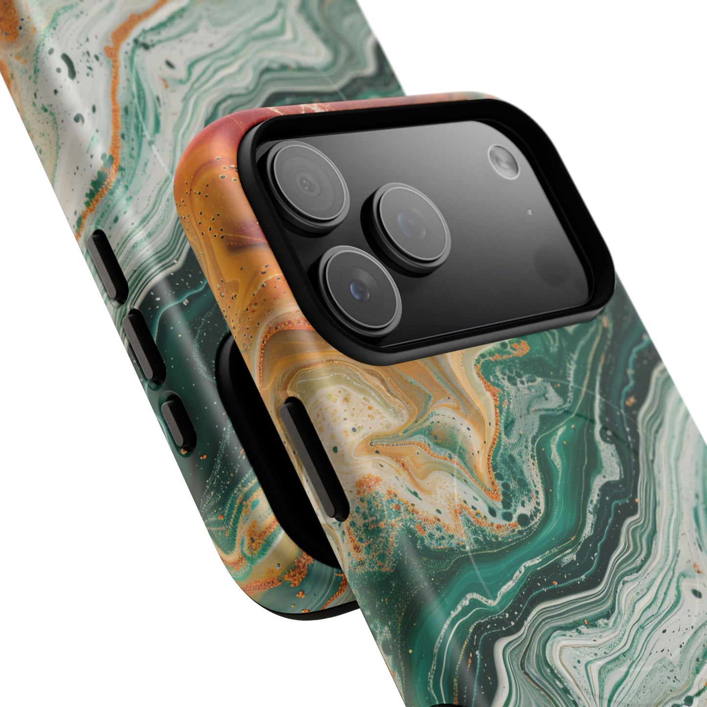 Stylish Tough Acrylic Magnetic iPhone Cases for Everyday Protection, Marble Design, Unique Gifts for Tech Lovers, Holiday Essentials