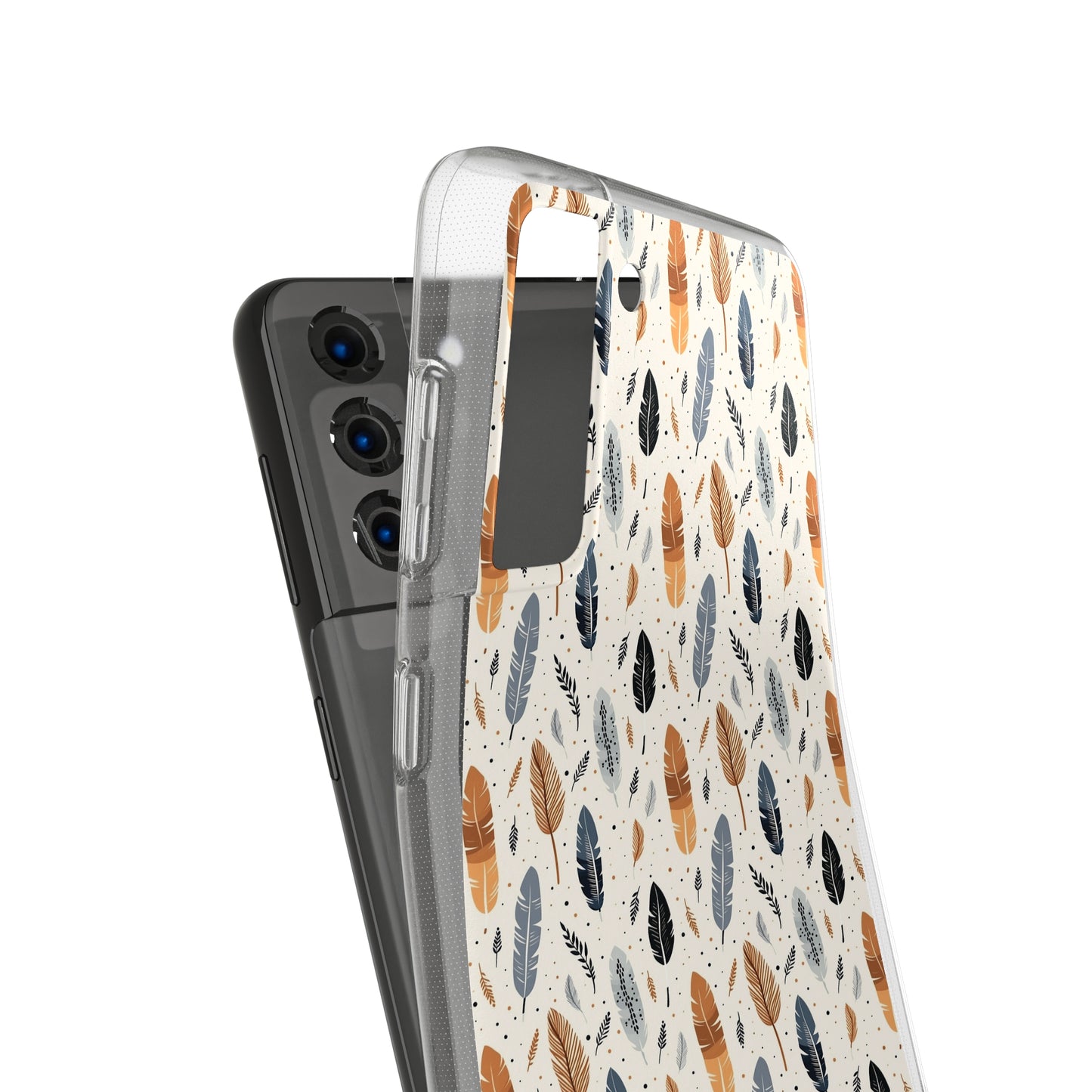 Whispering Feathers Soft iPhone, Google and Samsung Cases