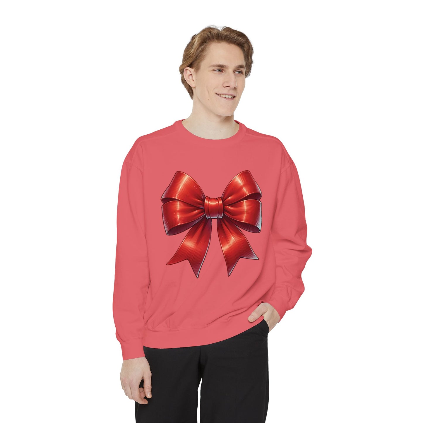 Bow Charm Valentines Unisex Comfort Colors Garment-Dyed Sweatshirt