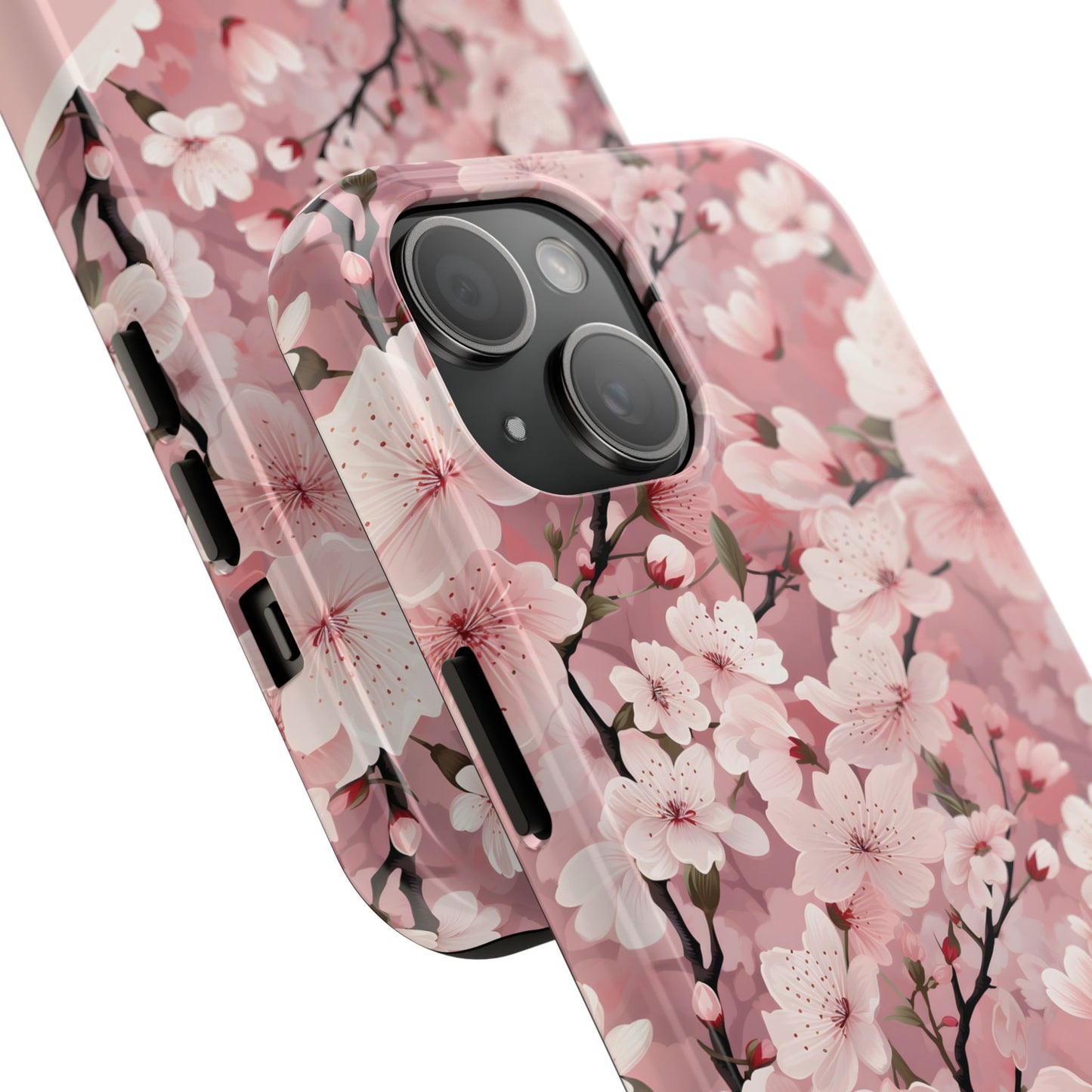 Personalized Cherry Blossom iPhone and Samsung Tough Phone Cases
