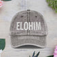 Vintage Embroidered Dad Cap with 'ELOHIM GENESIS 1:1' - Stylish Casual Hat, Gift for Him/Her, Summer Accessory, Trendy Streetwear, Spiritual Fashion