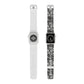 Urban Graffiti Trendy Apple Watch Band with Urban Design - Black and White Graffiti Style