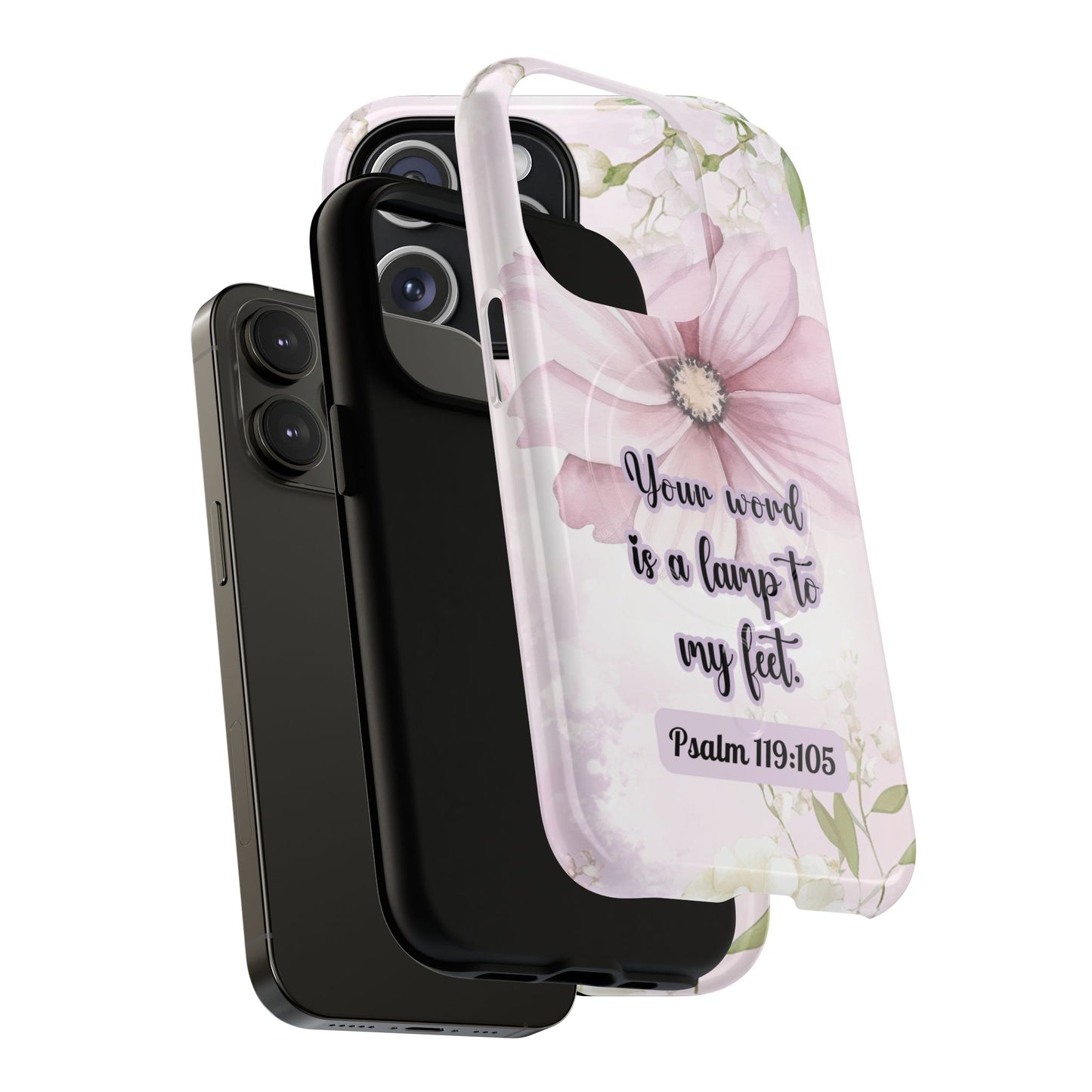Your Word is a Lamp to My Feet Psalm 119:105 | Inspirational Gift, Tough iPhone Magnetic Case | Scripture, Bible Verse, MagSafe® iPhone® Tough Case, iPhone 14, iPhone 15, iPhone 16, Pro, Pro Max, Plus