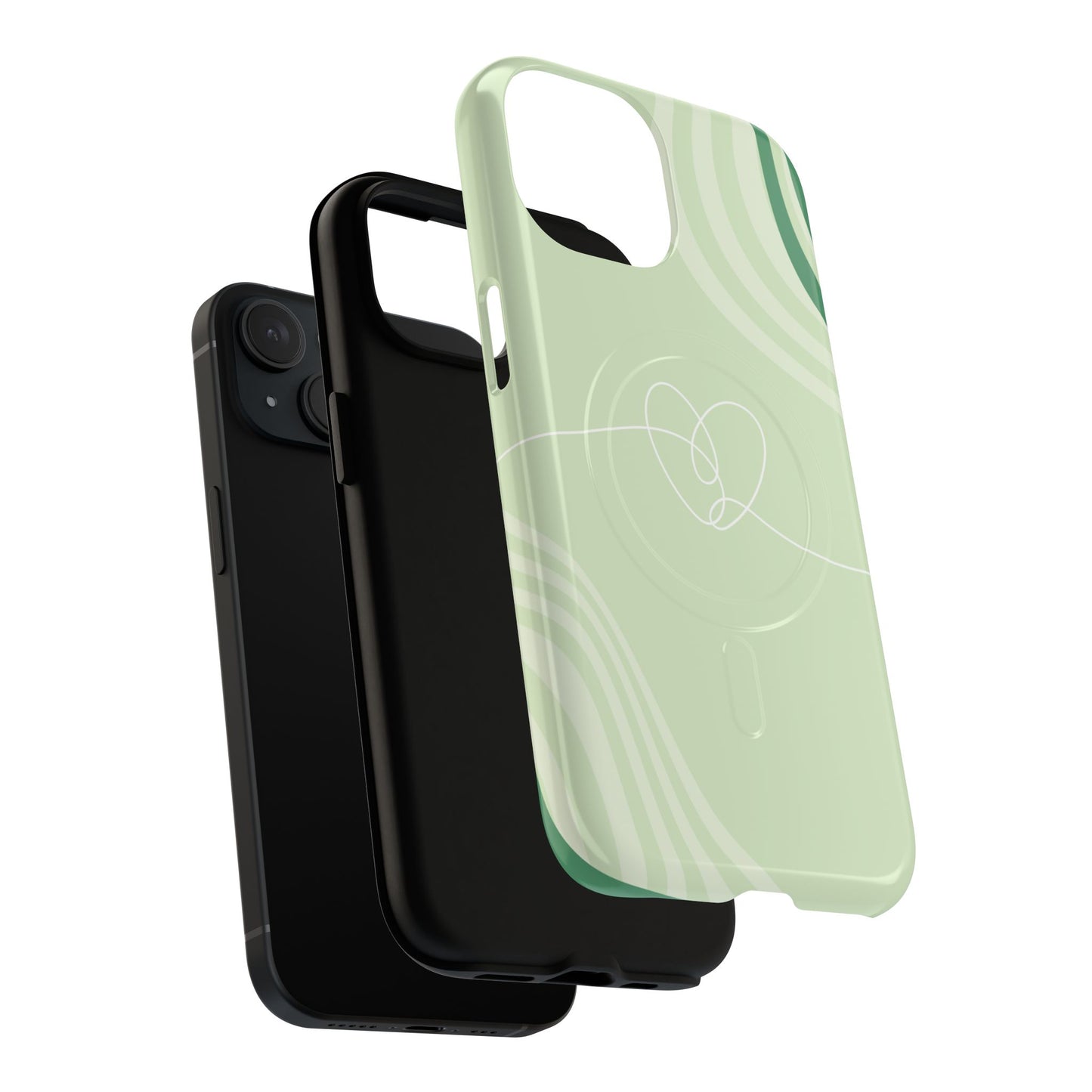 Loving Lines Tough iPhone Magnetic Cases, Eco-Friendly Gift, Birthday Present, iPhone 14, iPhone 15, iPhone 16, Pro, Pro Max, Plus MagSafe Protection Case.
