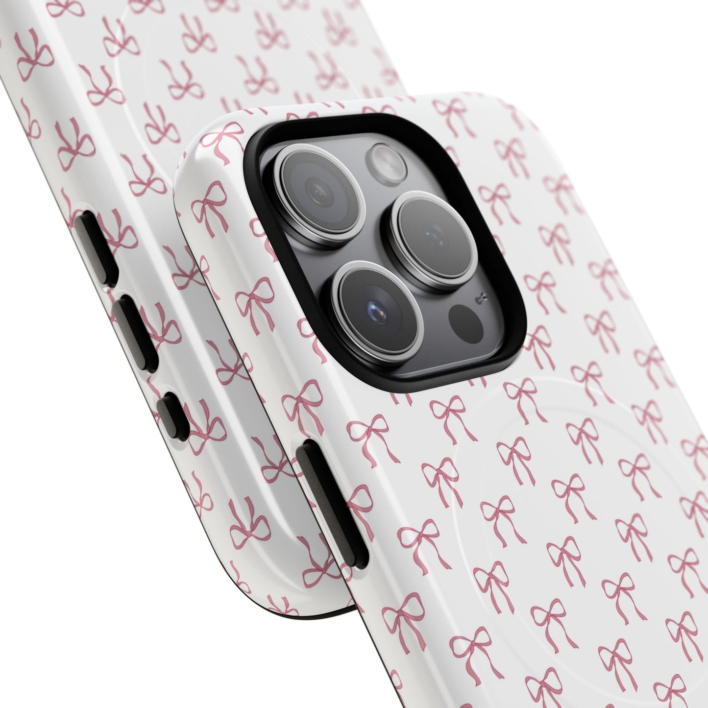 Blush Coquette Bow Bliss Magnetic iPhone Cases, Gift for Her, Cute iPhone Accessories, Fun Personalized Cases, Stylish Tech Gifts, Birthday Present