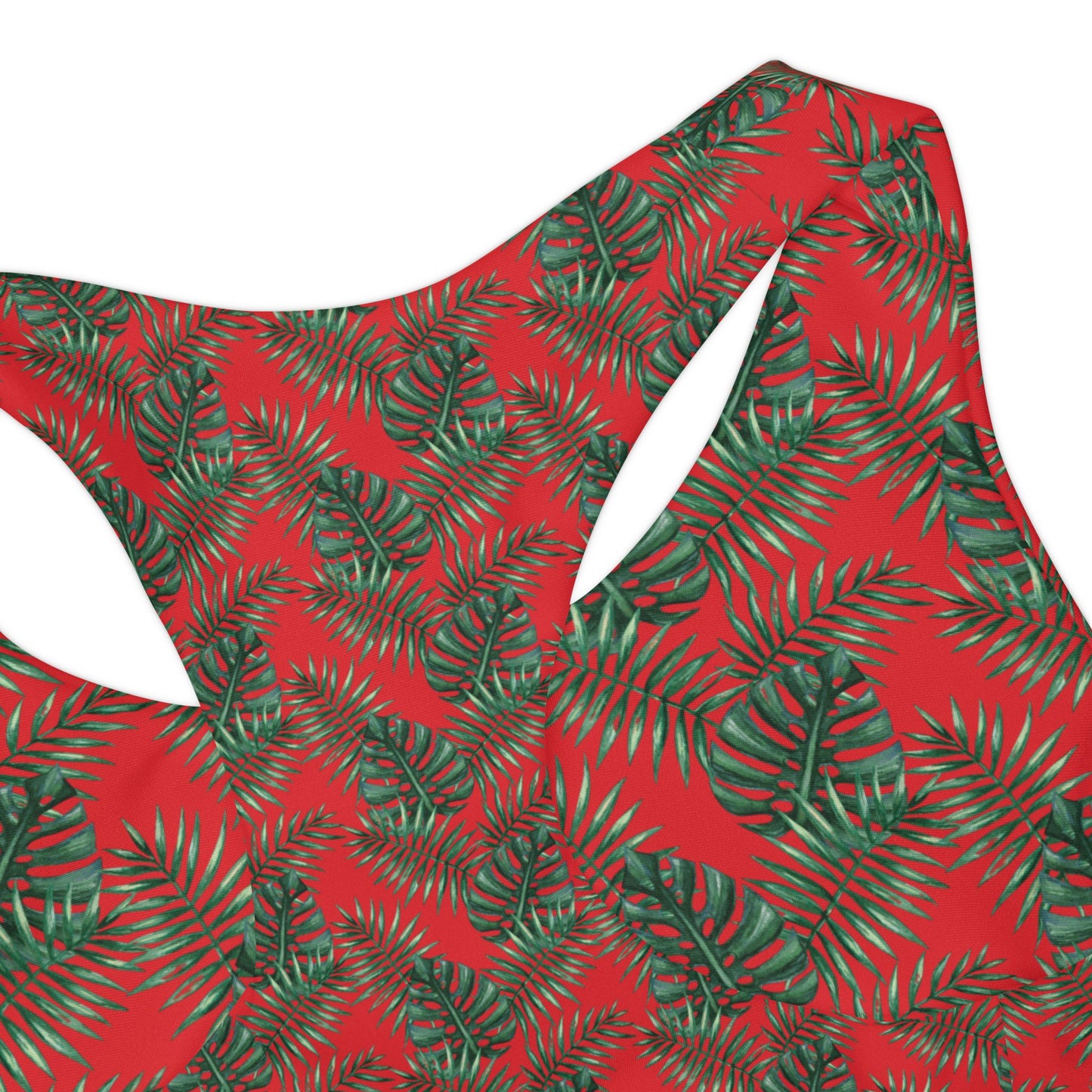 Red Tropical Bliss Girls Two Piece Swimsuit (AOP)- (PY)