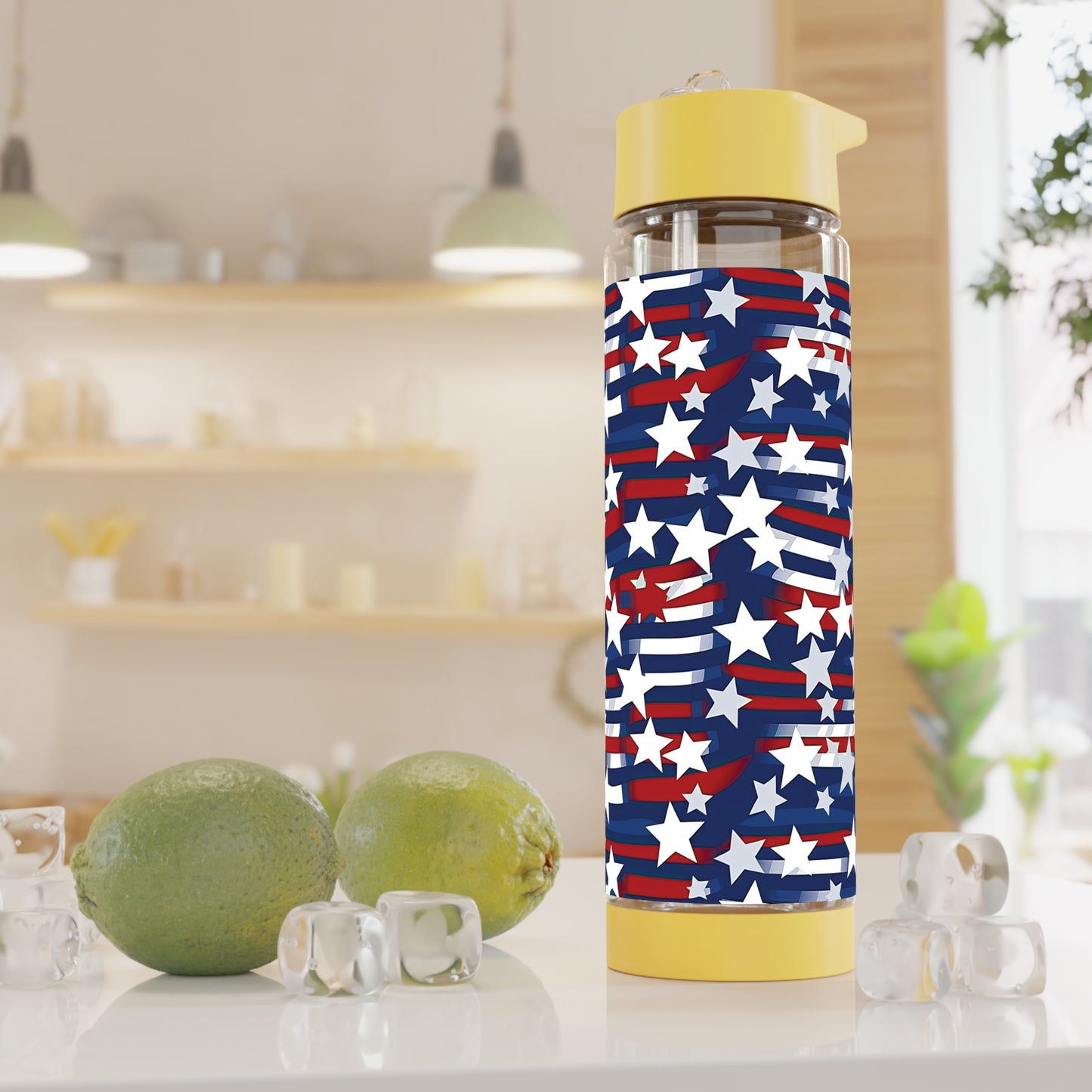 Patriotic Waves Infuser Water Bottle