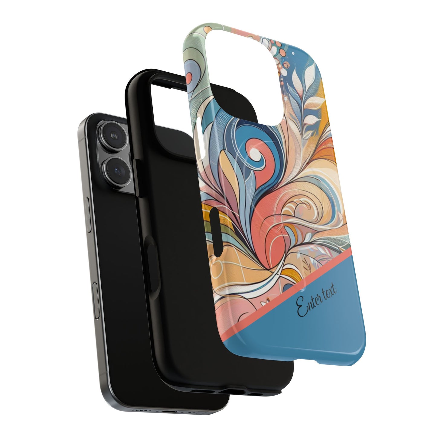Personalized Sunset Garden Whirl Tough iPhone Magnetic Case for iPhone, Artistic Phone Cover, Durable Protection, Gifts for Her, Unique Style