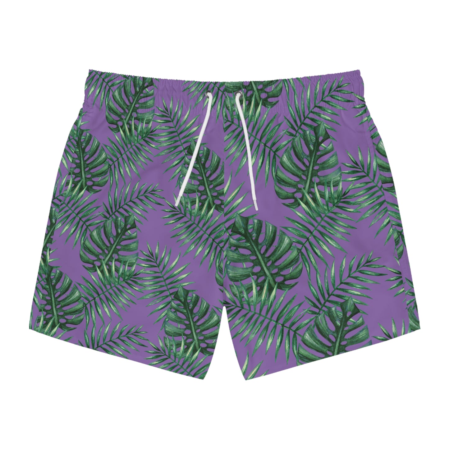 Purple Tropical Bliss Swim Trunks (AOP)