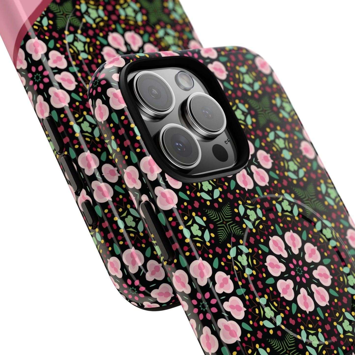 Personalized Twilight Petal Tapestry Floral Tough Magnetic MagSafe® iPhone Case, Durable iPhone Protector, Unique Gift for Her, Stylish Tech Accessories.