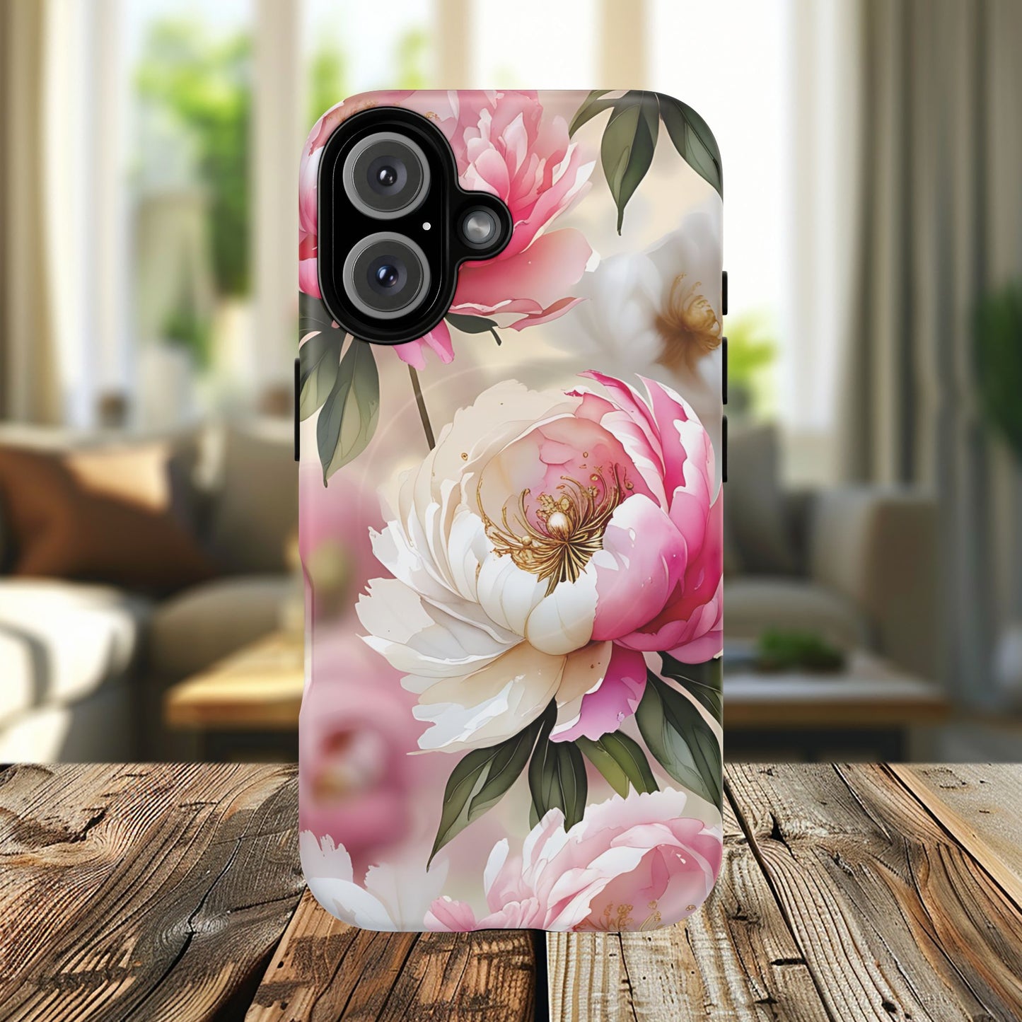 Blooming Petals Tough Magnetic Phone Cases, Elegant Phone Cover, Durable Case for Flower Lovers, Phone Accessories