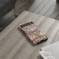 Personalized Lotus Floral Stained Glass Effect Tough Phone Case