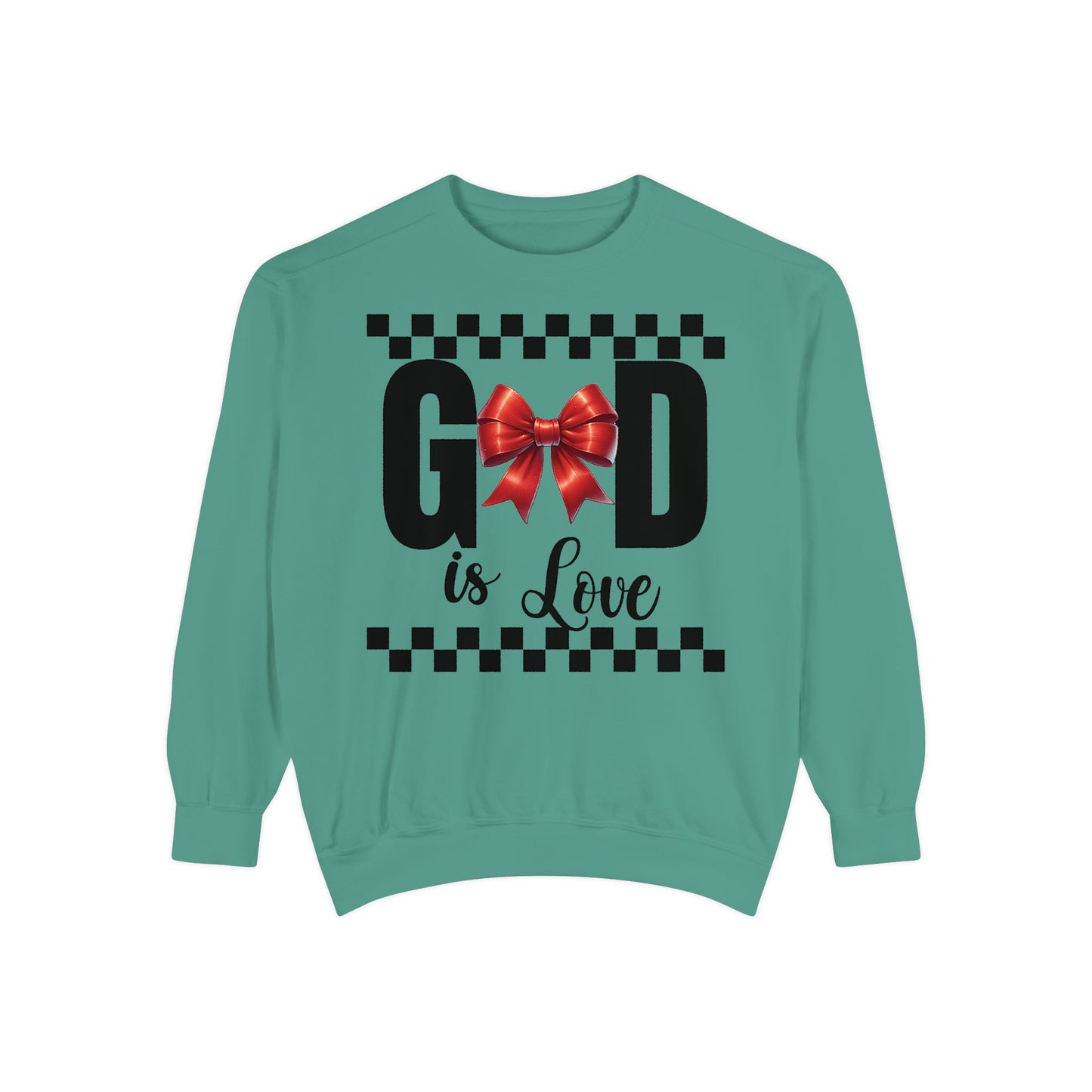 GOD is LOVE Unisex Comfort Colors Garment-Dyed Sweatshirt