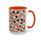 Heart Patterned Coffee Mug - Colorful Love Design, Perfect for Gifts & Celebrations