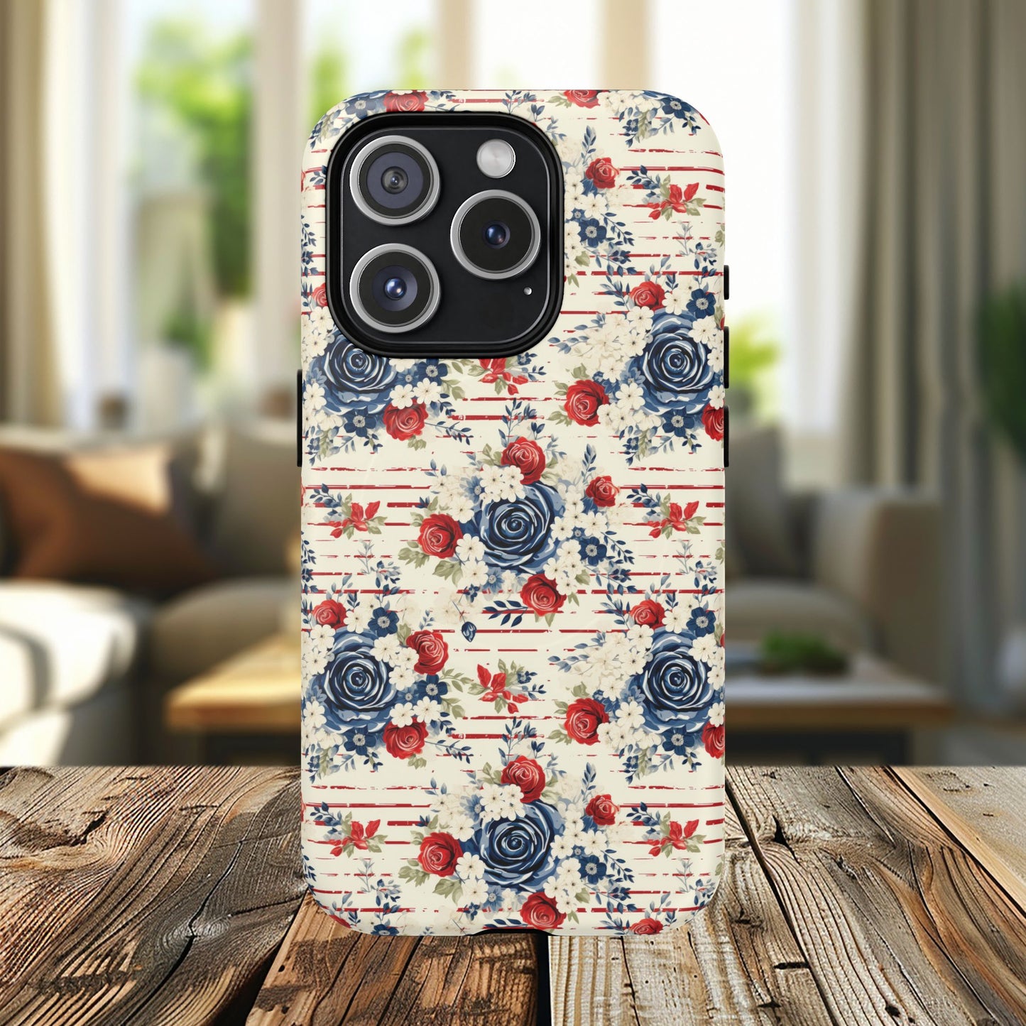 Rose & Glory Tough iPhone Magnetic Case, Vibrant Protective Cover, Stylish Gift for Her, Floral Design, iPhone Accessories, Anniversary Gift