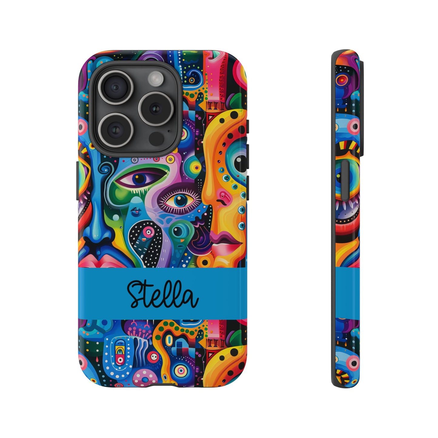 Psychedelic Visions Vibrant Samsung, iPhone and Google Pixel Phone Cases - Colorful Artistic Design