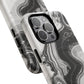 Black Marble Magnetic iPhone Case for Tough Protection, Stylish iPhone Mobile Accessory, Fashionable Gift, Unique Marble iPhone Design, Durable Smartphone Cover