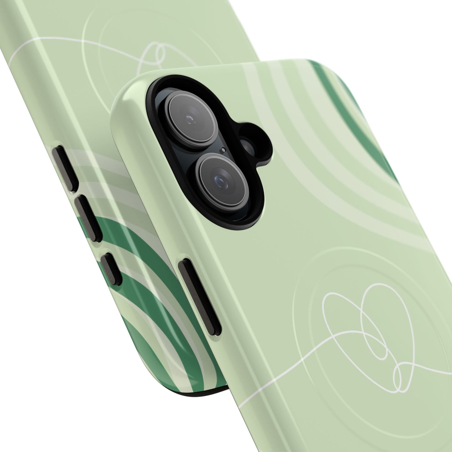 Loving Lines Tough iPhone Magnetic Cases, Eco-Friendly Gift, Birthday Present, iPhone 14, iPhone 15, iPhone 16, Pro, Pro Max, Plus MagSafe Protection Case.