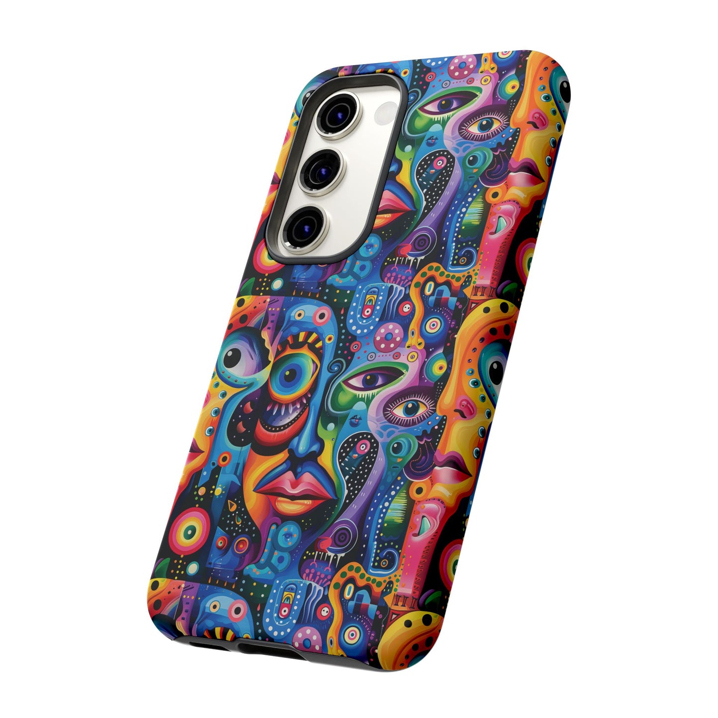 Psychedelic Visions Vibrant Samsung, iPhone and Google Pixel Phone Cases - Colorful Artistic Design