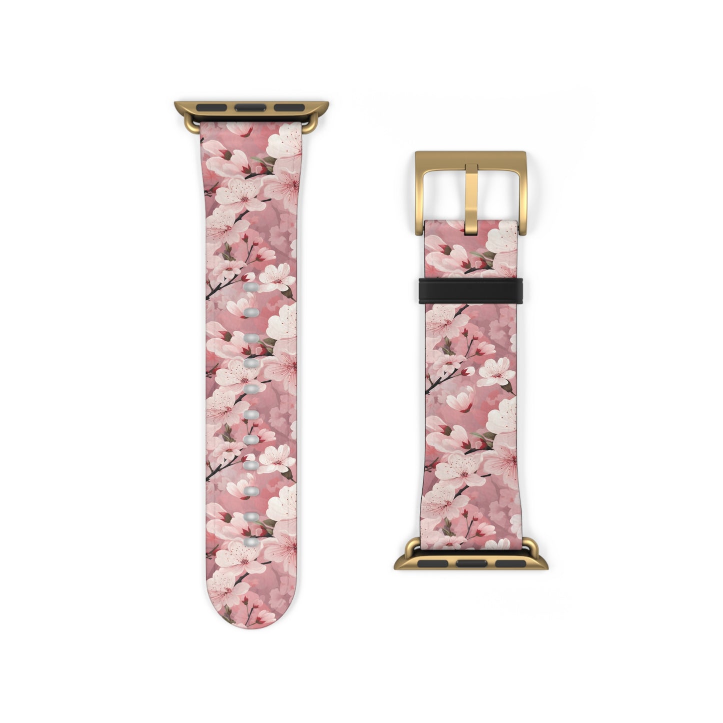 Cherry Blossom Floral Floral Watch Band - Elegant Design.