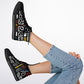 Geometric Harmony Urban Peak High Top Shoes - AOP