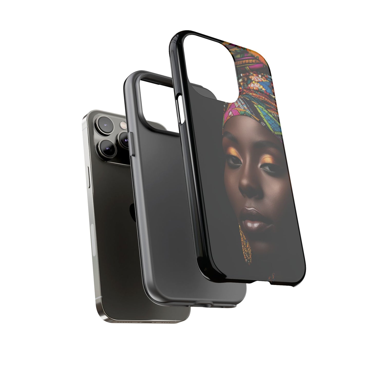 Regal Reflections: African Majesty Tough Google Pixel, iPhone and Samsung Cases.