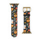 Whimsical Feline Garden Watch Band for Pet and Floral Lovers,