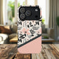 Personalized Floral Blush Garden Whisper Tough Magnetic MagSafe® iPhone® 13, 14, 15, 16, 17, Pro, Pro Max, Plus Cases (Custom Name).