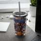 Patriotic Eagle 16oz Tumbler with Straw — "Happy 4th of July" USA Design